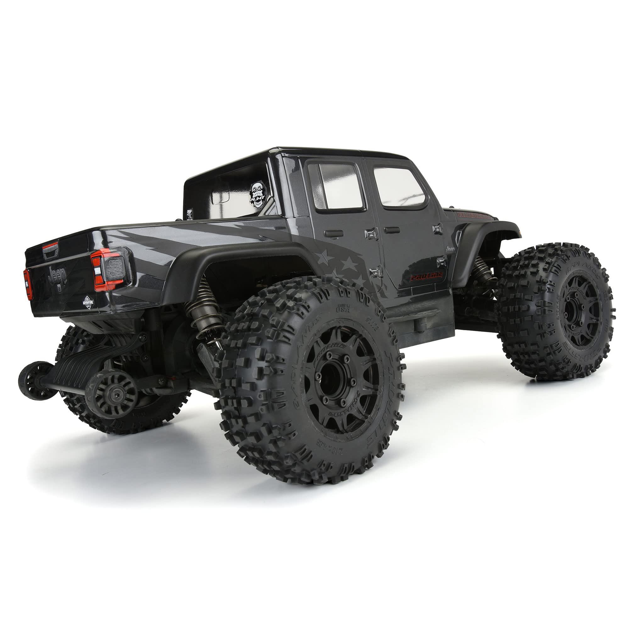 Pro-line Racing 1/10 Jeep Gladiator Rubicon przezroczysty korpus granitowy PRO357500 nadwozia samochodu/ciężarówki skrzydła i naklejki