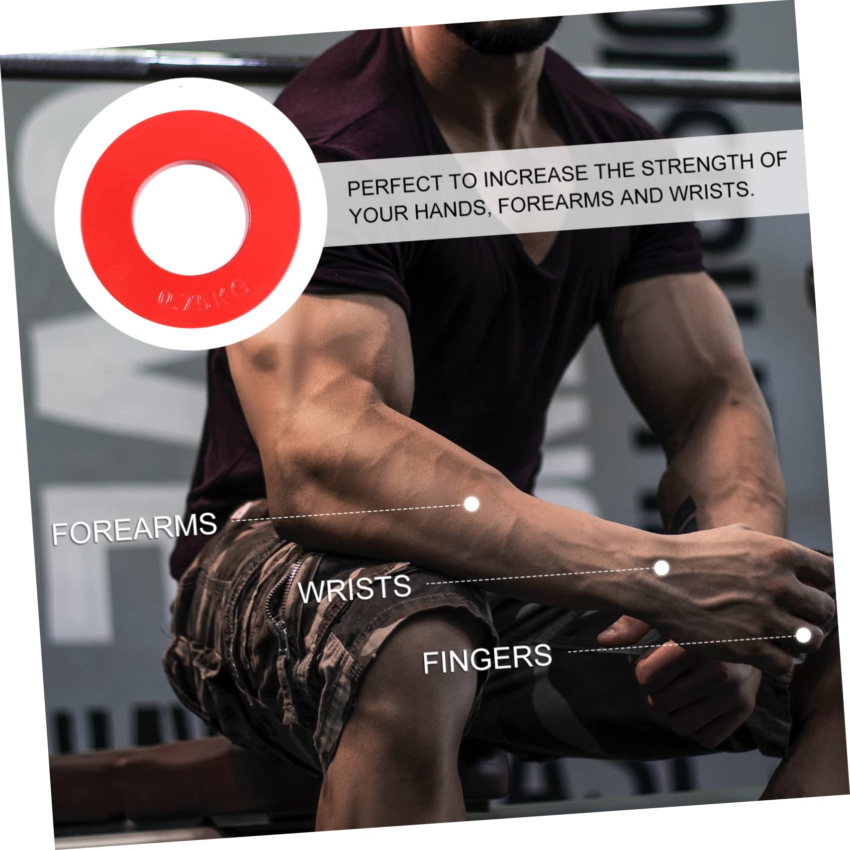 Yardwe Barbell Plates Set Grip Plate for Weights Equipment Portable and Durable