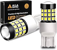 Vista 10 de Alla Lighting Nuevamente Actualizado 7440 7443 Bombillas LED para Luces de Freno, Traseras, Señalización de Giro (Amarillo Ámbar)