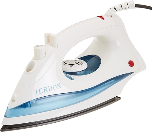 Miniatura 2 de Jerdon Plancha de hotel – Tamaño medio, plancha de ropa negra – Doble apagado automático – Cable de 9 pies – 1200 vatios – J513B
