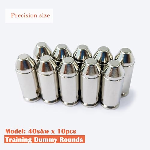 Miniatura 5 de Rondas de práctica de seguridad de acero, municiones inertes para entrenador de acción, tapa de entrenamiento de disparo seco