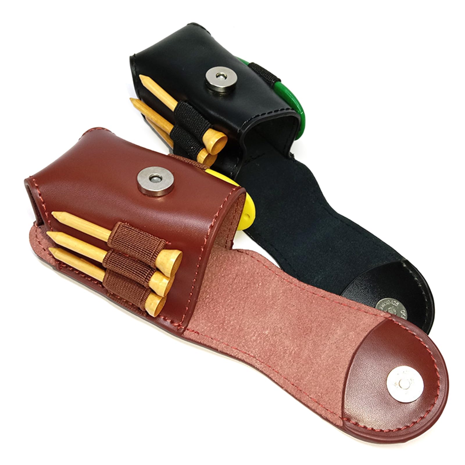 Sac de rangement pour balles de golf en cuir PU - Sac de rangement pratique pour golfeurs