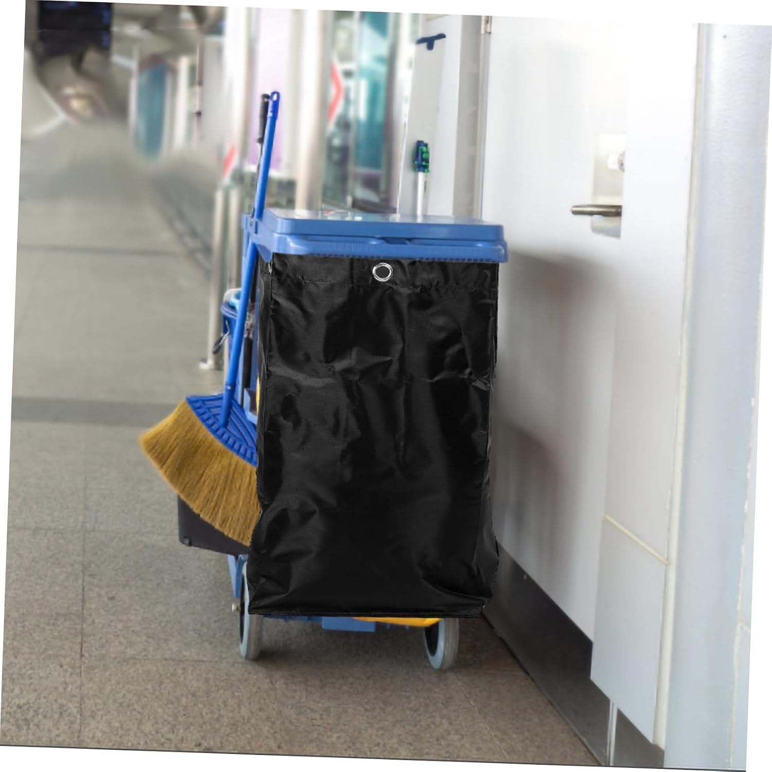 Robust Canvas Cleaning Cart Pouch Janitorial Bag Storage Easy Attachment Removal