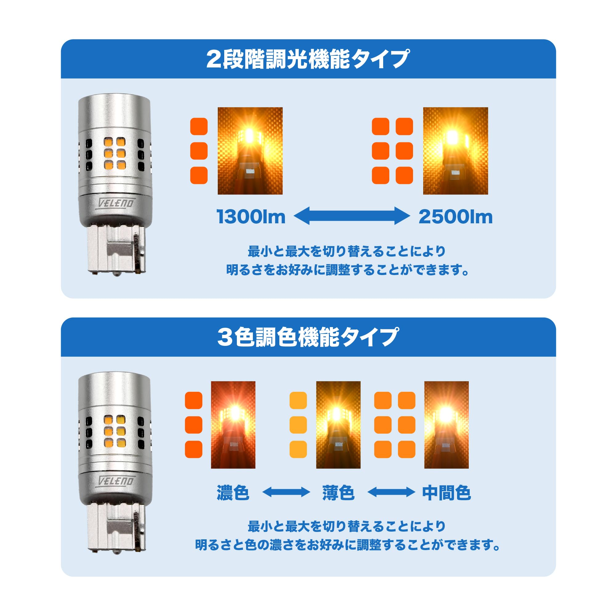 Amazon.co.jp: VELENO Moltare T20, Actual Measured Value, 1,300 lm