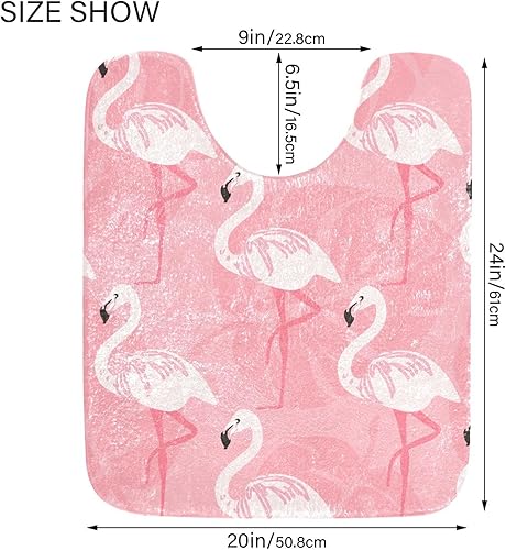 Miniatura 2 de Alfombra de baño con ilustración de flamenco rosa, suave, absorbente, alfombra de baño, alfombra de baño, alfombra de baño, alfombra de baño lavable