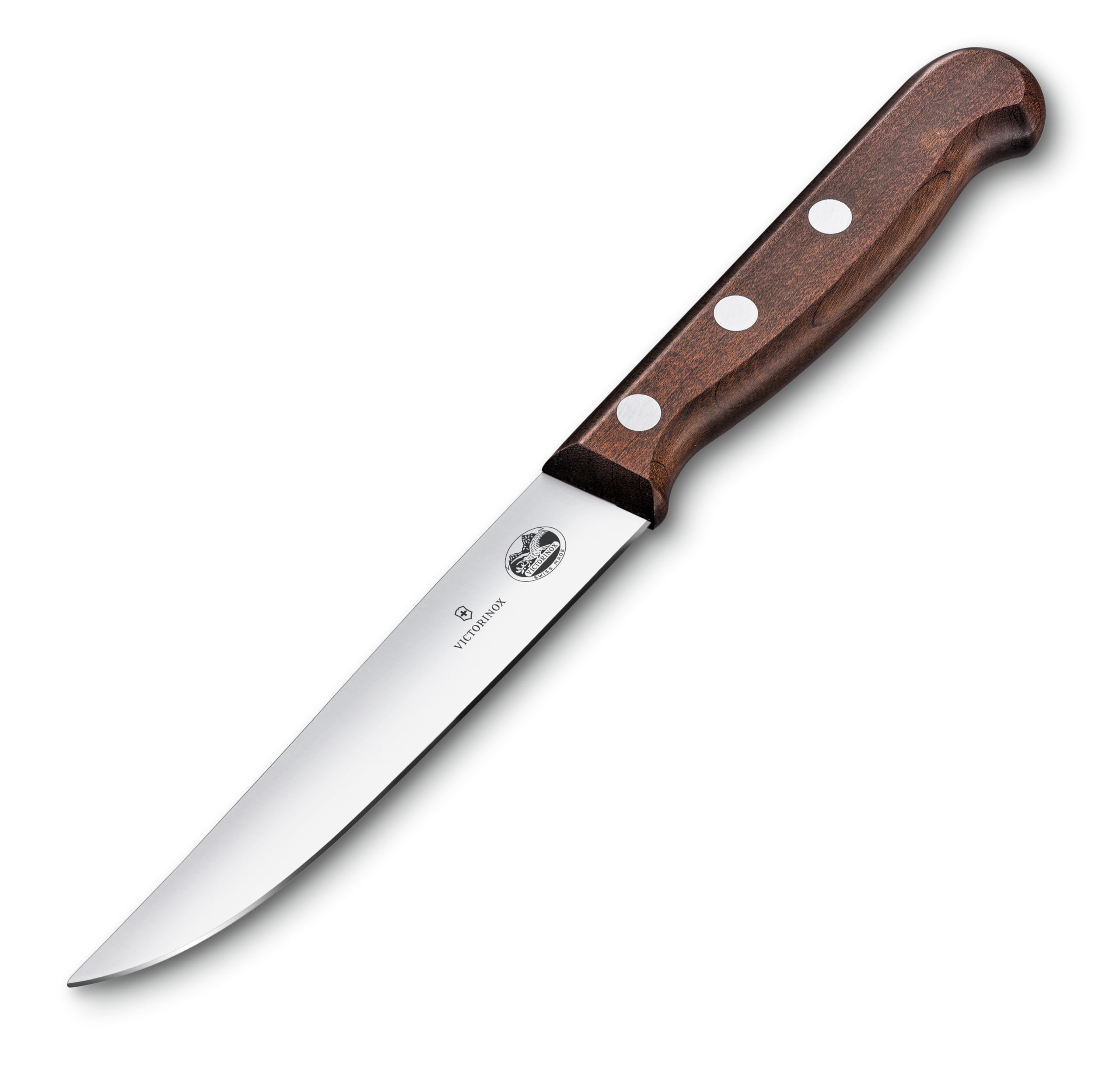 Victorinox Wood Steakmesser-Set, 2-tlg, Extra Scharfe Messer mit Geradem Schliff, Ahornholzgriff