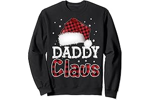 Fun Santa Hat Christmas Costume Family Matching Daddy Claus Sweatshirt