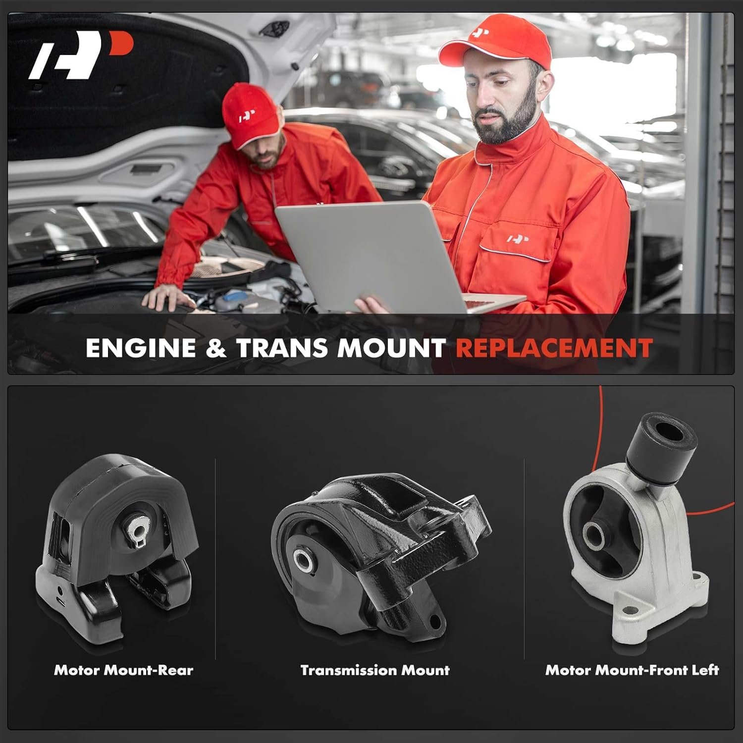 A-Premium 3PCS Engine Motor Mount and Transmission Mount Set Compatible with Kia Sedona 2006-2012 2014 & Hyundai Entourage 2007-2010 3.8L, Automatic Transmission, Replace # 219104D500, 219304D500