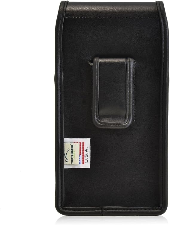 Turtleback Holster Compatible with Apple iPhone 6S, iPhone 6 Black Vertical Belt Case Leather Pouch with Executive Belt Clip