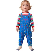 BesserBay Infant Baby Toddler Halloween Outfits Blue Striped Romper Onesie Overall 3-24 M