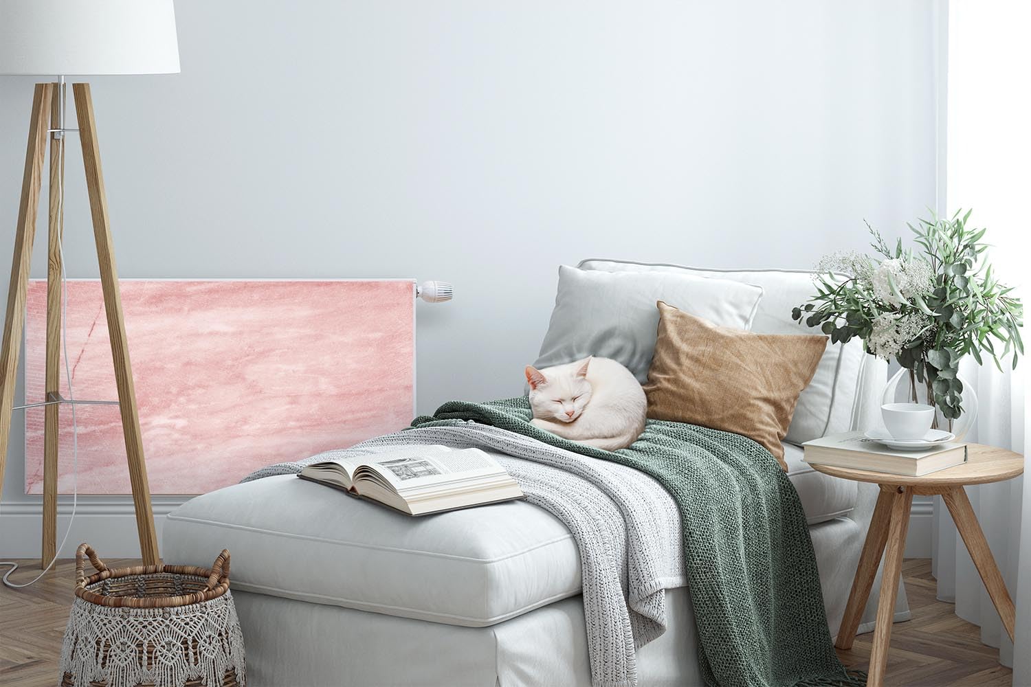 Cache Radiateur 80x60 Cm Protège Et Décore Pour Salon Et