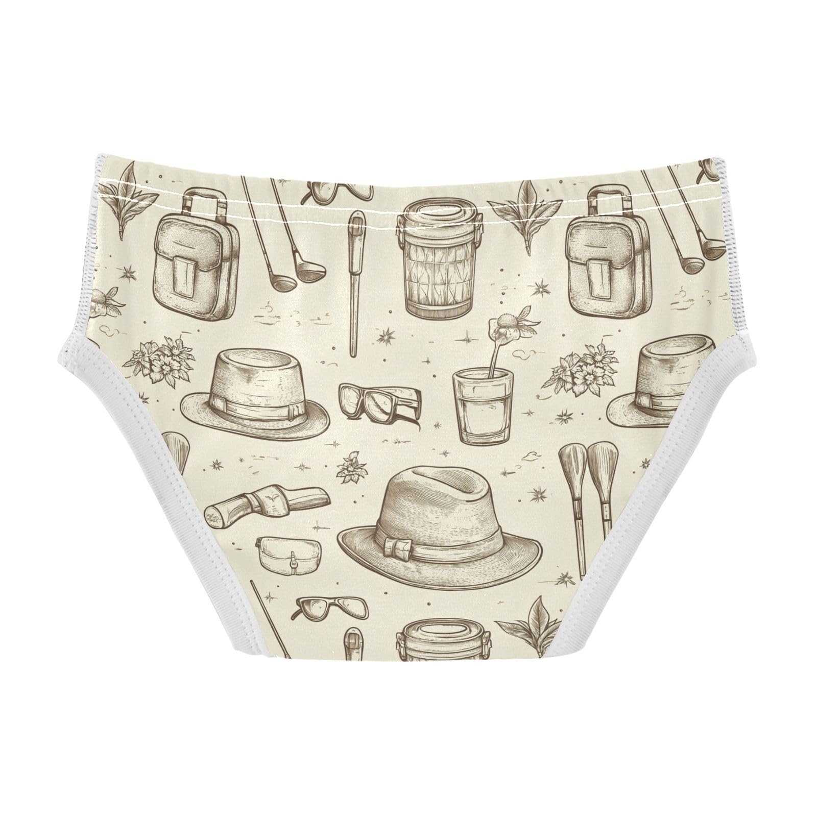 Yuiboo Toddler Training Underwear Boys Pure Cotton Breathable Underwear for Baby Boys A Father's Day in Sizes 2T