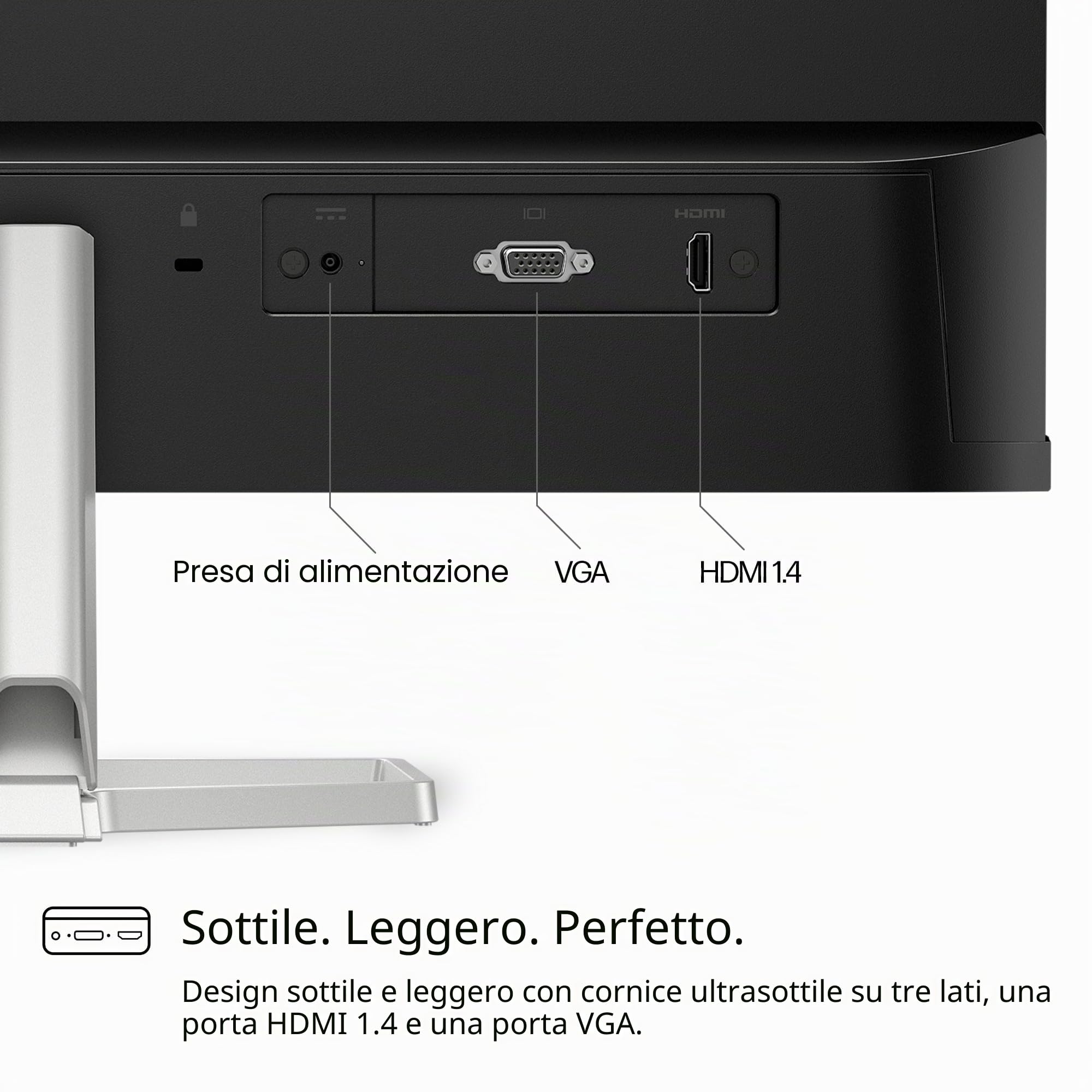 HP Series 5 23.8 inch FHD Monitor - 524sf