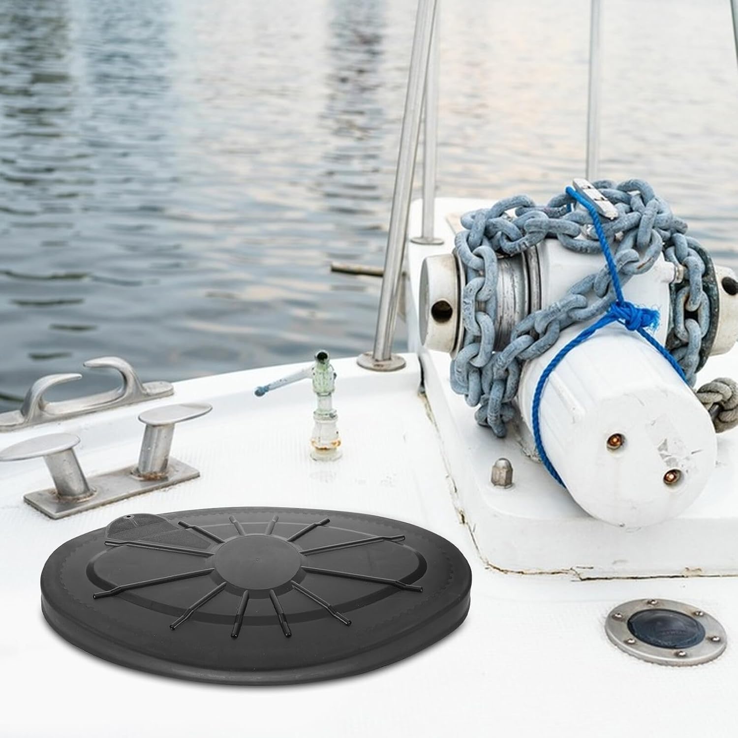 OSALADI Waterproof Kayak Hatch Cover Oval Plastic Deck Plate Marine Kayak Storage Compartment Lid Boat Accessory for Fishing and Water Sports