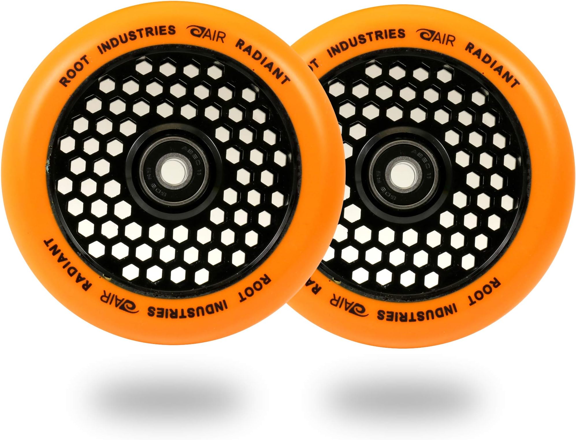 Root Industries Honeycore Radiant 110mm Pro Scooter Wheels (110mm - Orange)