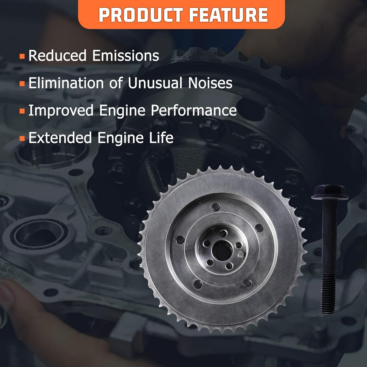 917254 Camshaft Sprocket Fits for Regal Lacrosse Malibu L4 2.0L 2.4L Replacement Parts