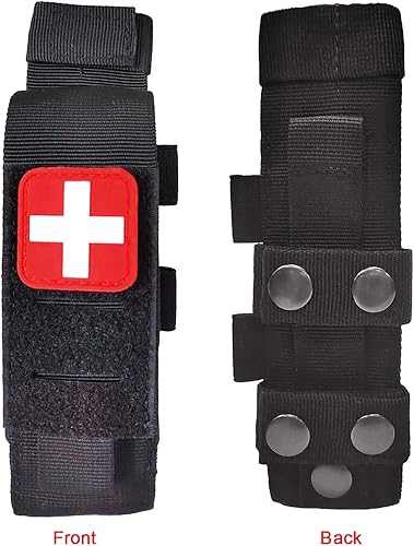 Miniatura 7 de Estuche táctico para torniquete TQ, bolsa de cizalla médica para trauma, con tijeras y bolígrafo (juego trasero)