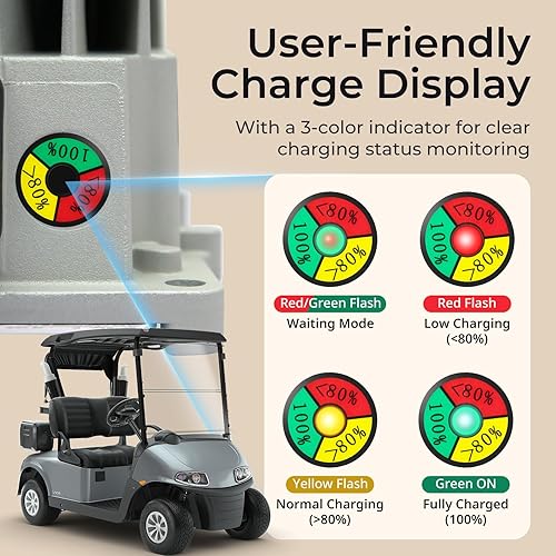 Miniatura 4 de Cargador de batería de litio de 24 V, cargador de 30 A, cargador de batería de 24 voltios para carretilla elevadora, RV, barco, motor de arrastre,