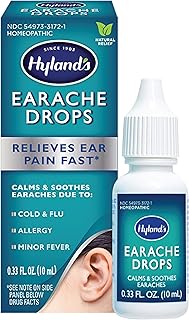 Ear Drops for Swimmers Ear and Allergy Relief for Kids and Adults by Hyland's, for Clogged Ears, Earaches, Fast Natural Ho...