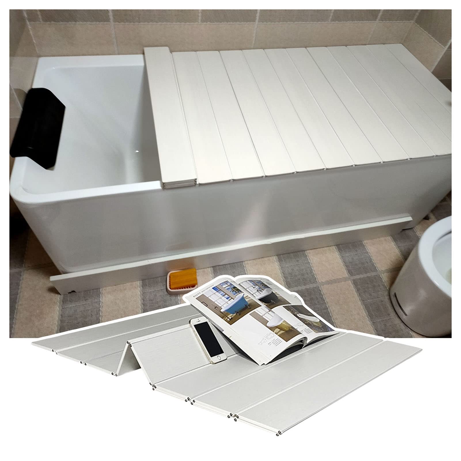 Pont de baignoire en PVC pour un bain relaxant et chaleureux