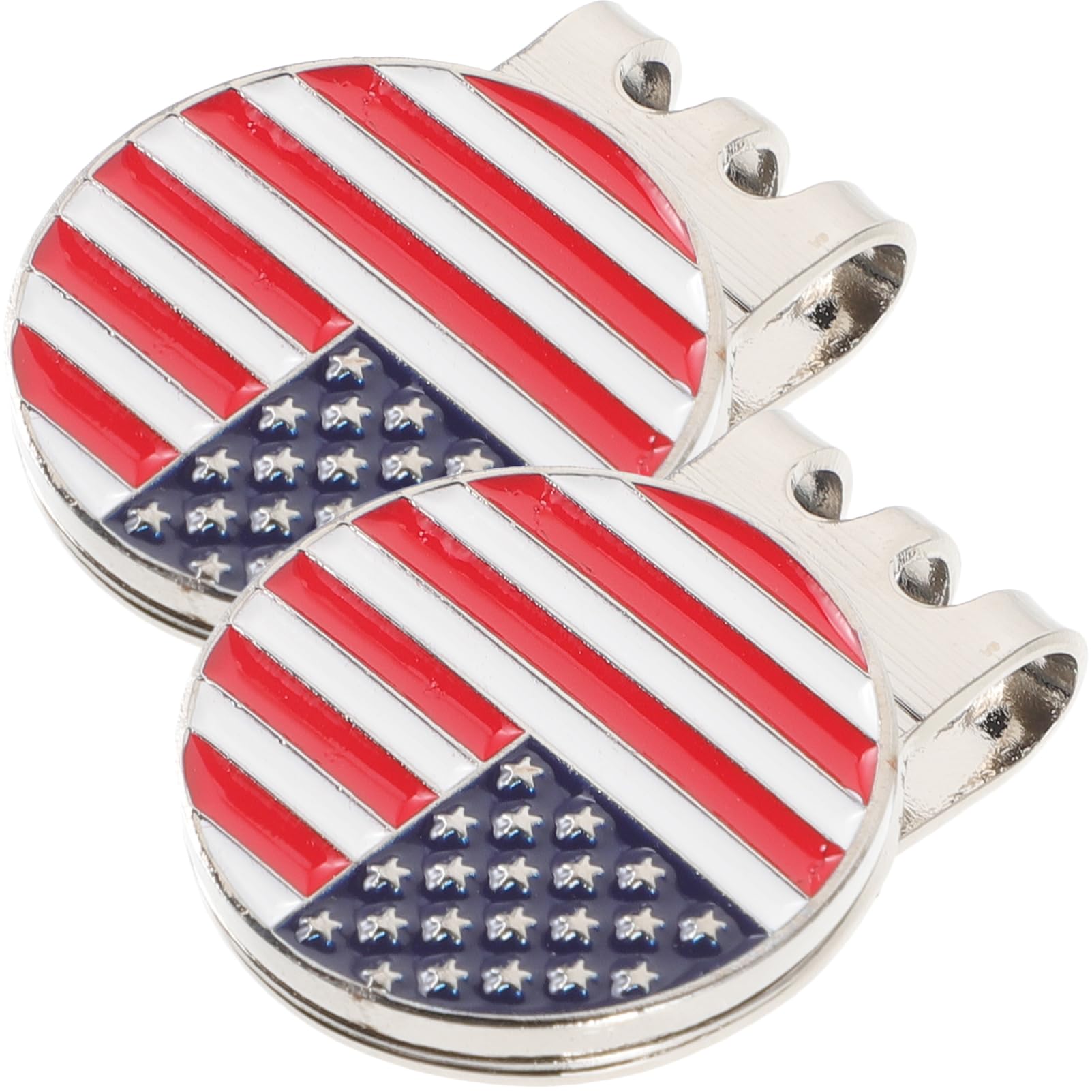 Yardwe Golfhut-Clip Golfball Marker Golf Golfs Hut Zubehör Golfs Hutclip Golf Hut Anstecker Golfzähler Golfkeile Golfband Verschleißfester Golfmarker Golfbedarf Eisen 2st