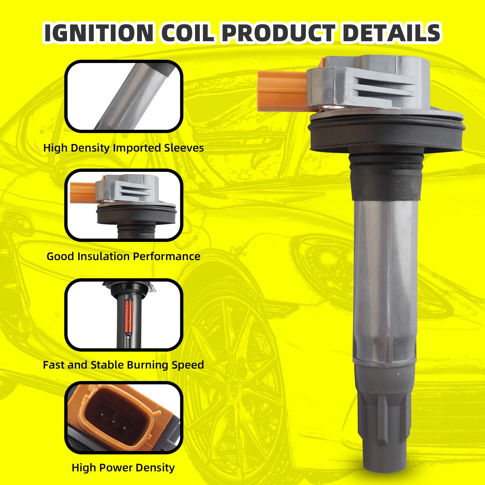 IGNITION COIL & MOTORCRAFT IRIDIUM SPARK PLUG SET FOR 01-05 FORD F-150 3.5L V6 E - Foto 3