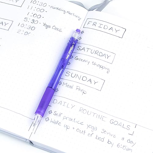 Miniatura 7 de Pentel EnerGize-X - Portaminas (0.028 in), cuerpo violeta, caja de 12 (PL107V)