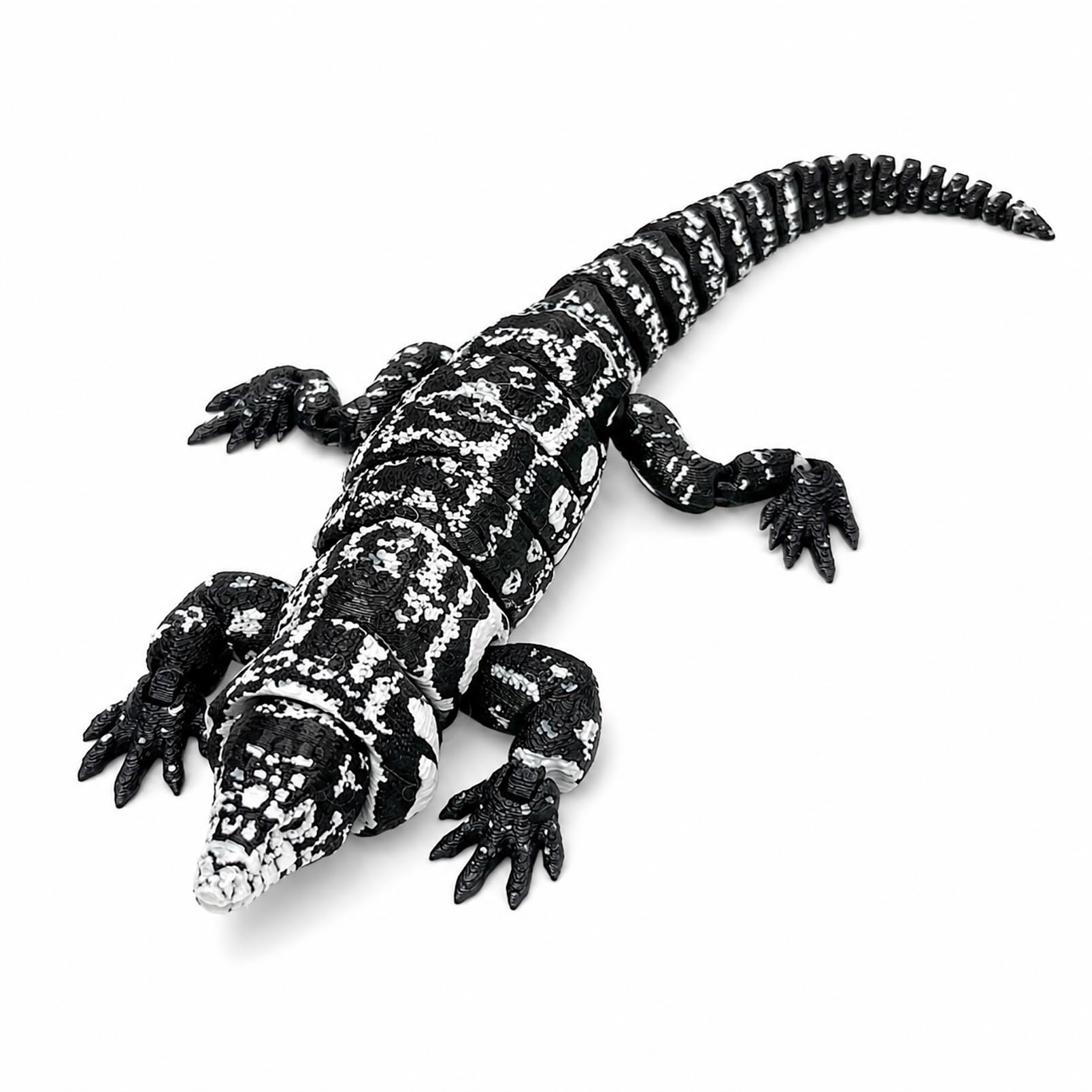Casome B 3D Printed Realistic Gila Monster With Articulating Limbs, Movable Tail, And Functional Jaw – Lifelike Collectible Reptile Model(B)