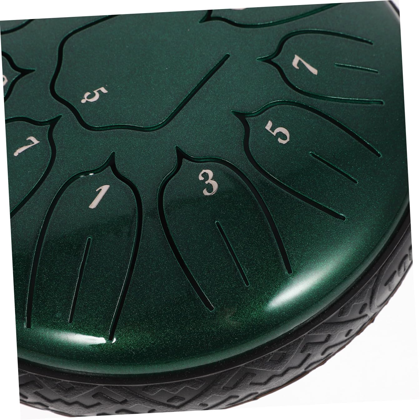 Lingua Steel Tongue Drum Note Verde Smeraldo con Spartiti Inglesi Strumento Percussione Creativo per Meditazione Yoga e Educazione Musicale