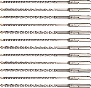 HLOFIZI 1/4" Masonry Drill Bits SDS Plus Hammer Drill Bit 8" Length, 1/4 inch Concrete Drill Bit Carbide Tipped for Block Wall, Brick, Stone, 12 Pack