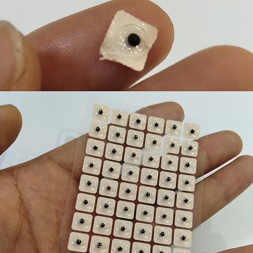 Miniatura 7 de WECANDO 600 unidades de acupuntura Vaccaria Needle Ear Seeds Masaje Pasta Pegatinas Oído Auricular Prensa Semilla