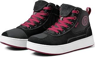 Botas Moto Hombre Mujer Zapatos Moto Impermeables, Suela Espesada Reforzada Antideslizante,Transpirables Cómodas con Cremalleras Laterales y Soporte para el Tobillo