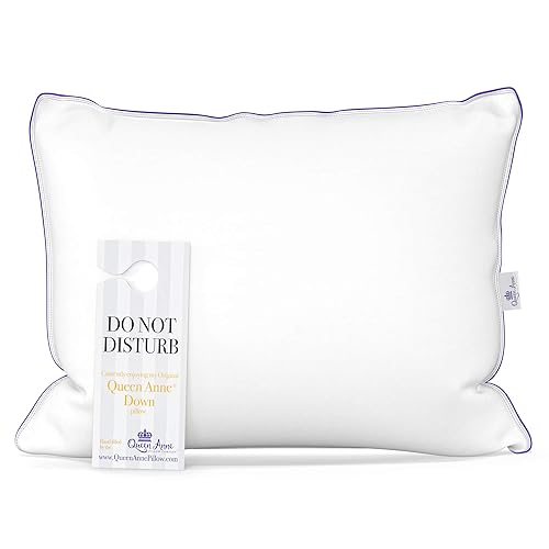 Queen Anne Luxury 100% Down Pillow - European White Goose