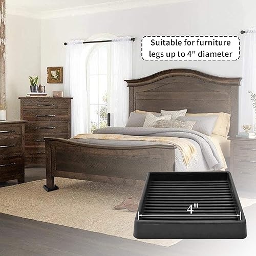 Miniatura 17 de Yelanon Almohadillas antideslizantes para suelos de madera dura, 8 posavasos de muebles de 3 pulgadas, agarres antideslizantes para muebles, patas