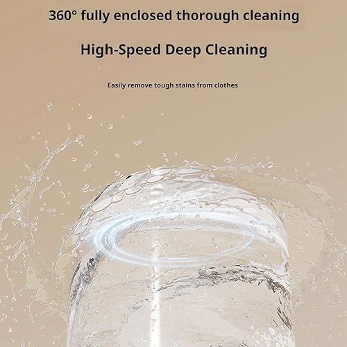 Miniatura 7 de Portable ABS Washing Machine USB Rechargeable & Quiet Motor for Travel Delicate Clothes Compact Space Saving Design Portable Washing Machine