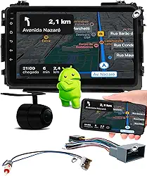 H-TECH Multimidia 9 Polegadas Android HRV 2015 a 2021 2GB + 32GB Android Auto CarPlay + Câmera de Ré