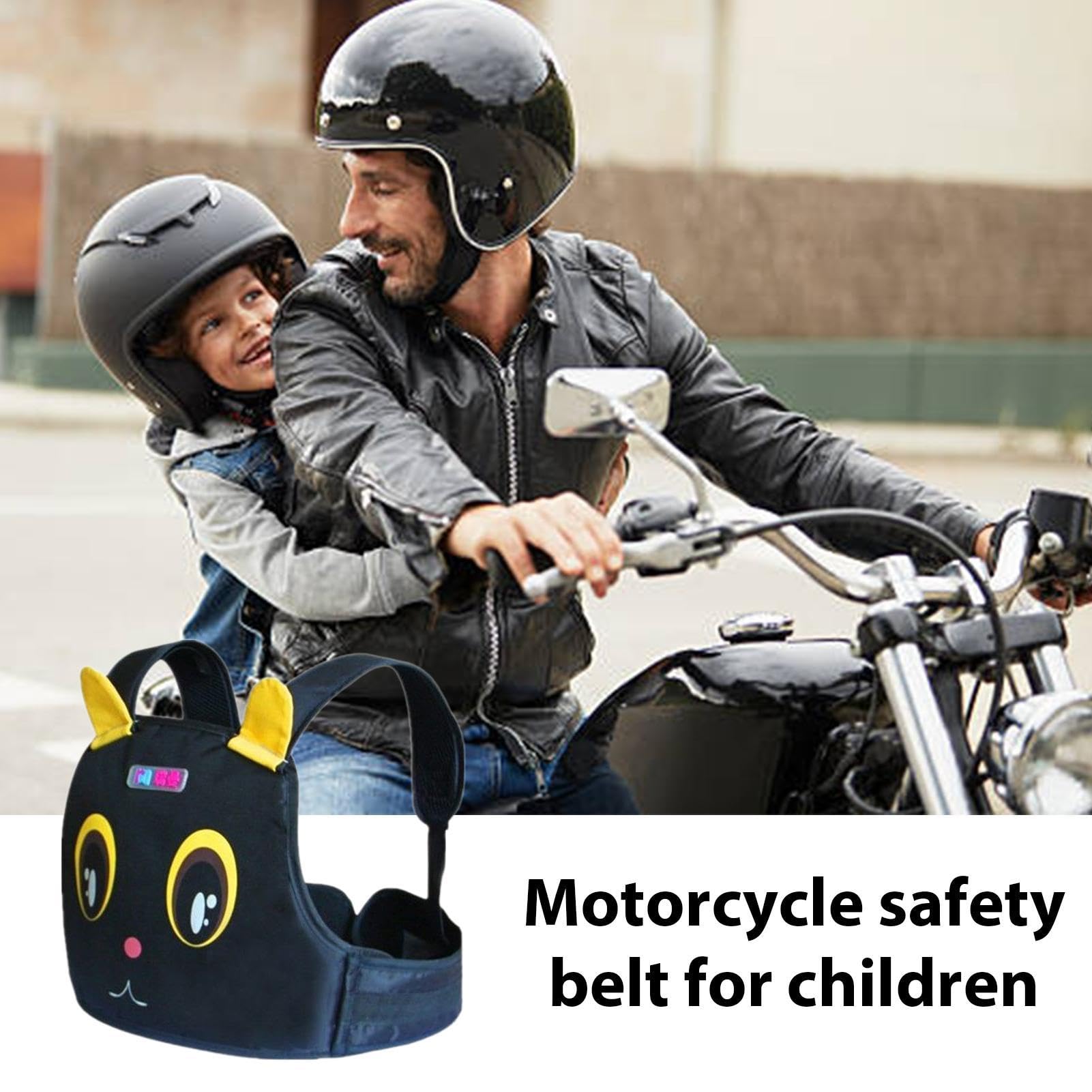 Cintura Di Sicurezza Per Moto Bambini - Imbracatura Regolabile Con Strisce Riflettenti, Età 2-12 Anni - Foto 14