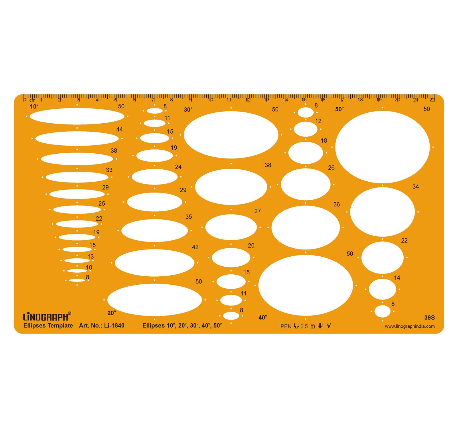 Buy Ellipse Master Templates Drafting And Design Template Stencil