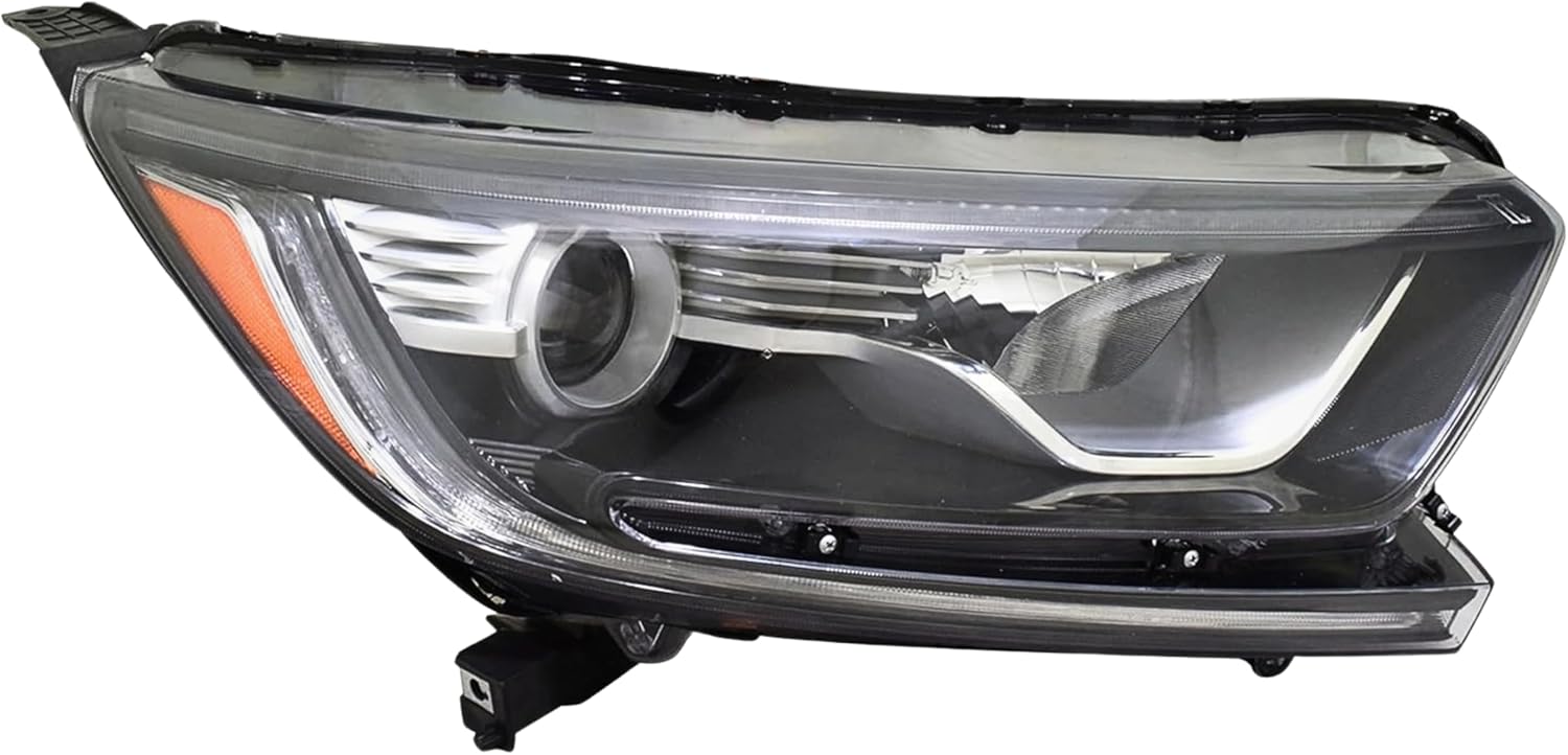 Headlight Assembly Replacement for Honda 2017-2022 CR-V Halogen Headlamp With Bulb, Right/Passenger Side, DOT & SAE Certified, OEM: 33100-TLA-305 Partslink: HO2503180