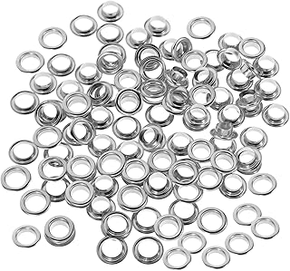 VILLCASE Kit De Piercing 50 Conjuntos De s De Botão De Ar s Kits DIY Cortinas De Dupla Face Ilhós Ilhós Ilhós De Metal Fixadores De Roupas Kit De Ilhós Ferramenta Kit De Piercing