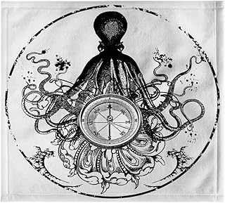 3dRose Vintage Octopus - Octopi Circle - Grun...