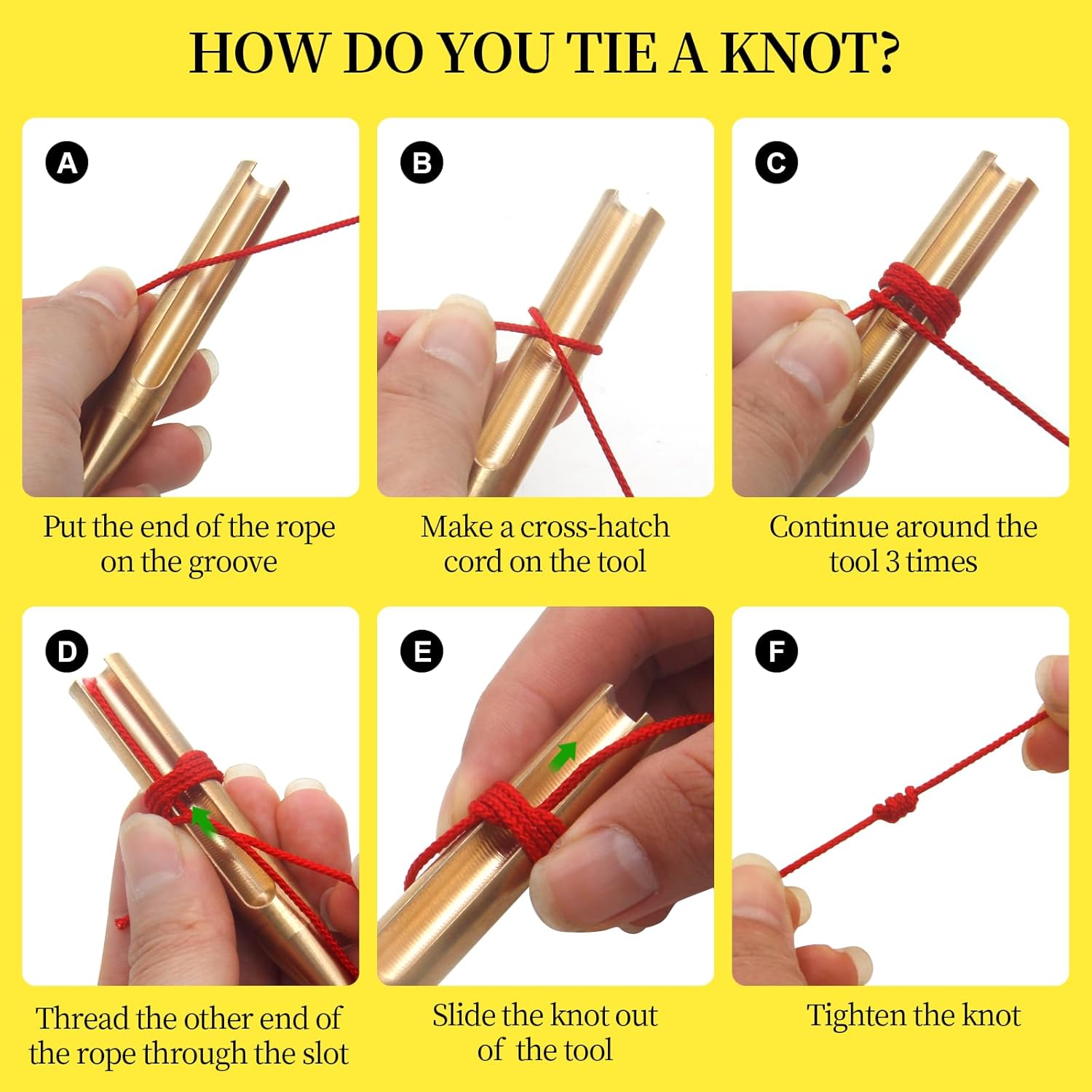 CATOSUM 2 Pcs Brass Dual-Head Rosary Cord Knotting Tool, Rosary Making Supplies, Rosary Making Kit, Cord Knot Tying Tool for Beads for Rosary Making - Image 3