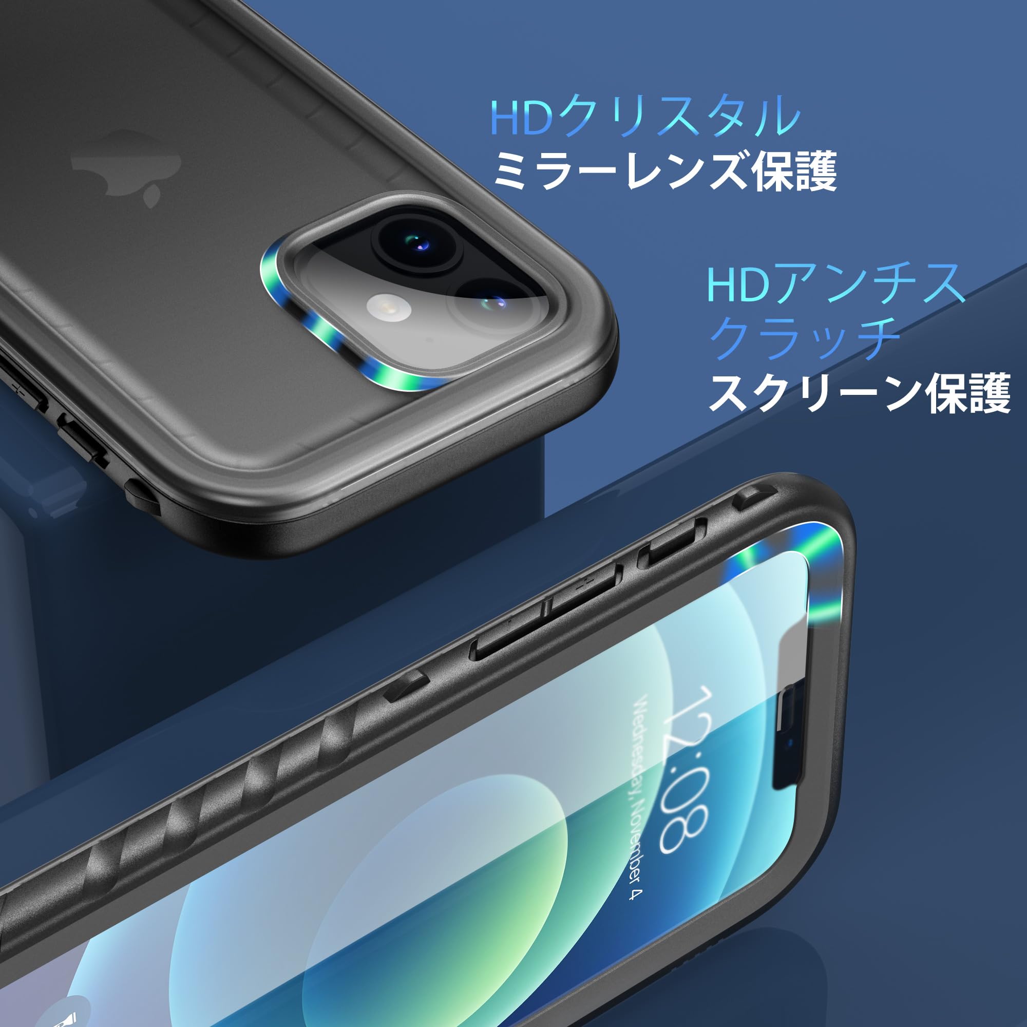 Amazon.co.jp: SPORTLINK iPhone 12/12 Pro 用 防水ケース 完全保護
