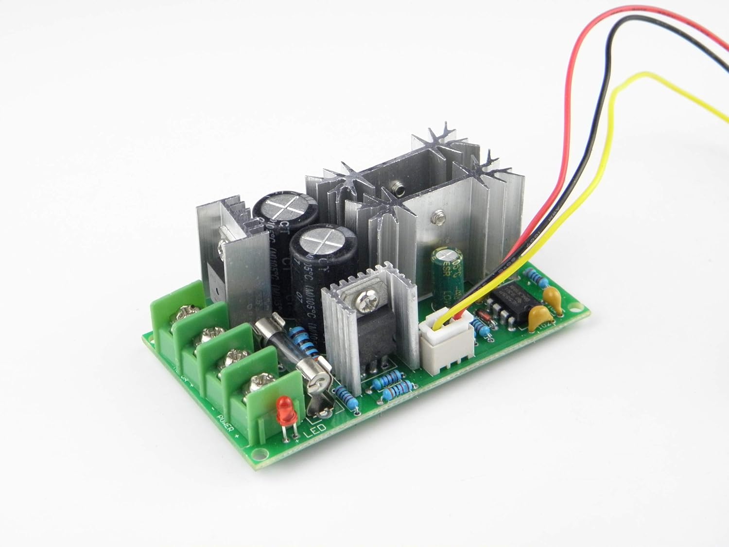 CHANCS 30W Permanent Magnet DC Motor CH-3420 24V 7000RPM CW/CCW Reversible Electric Gear Motor High Speed Low Noise with 20A PWM DC Motor Speed Controller with Bracket