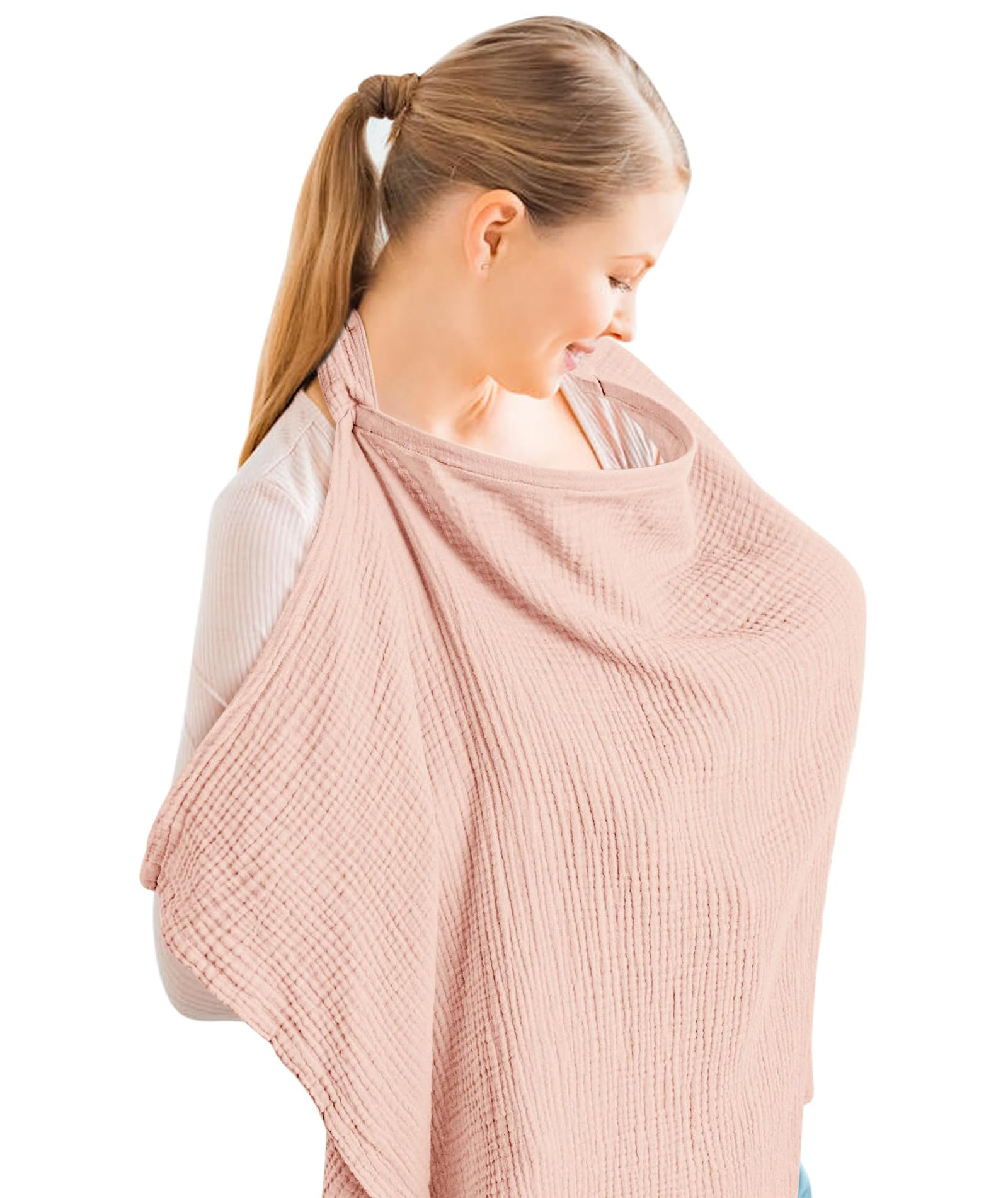 Feeding Covers for Nursing Mom, Nursing Cover for Breastfeeding, Breathable and Convenient Breastfeeding Cover for Mother Nursing Apron Multi-use Carseat Canopy-image-49