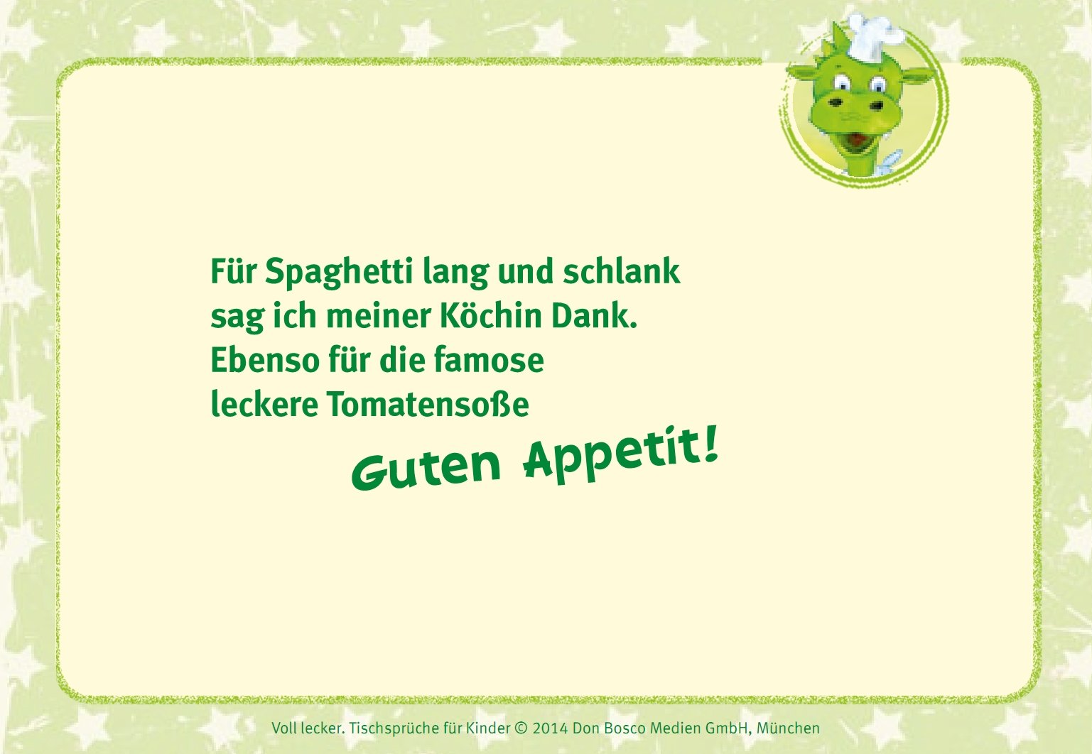 Voll lecker!: Tischsprüche für Kinder