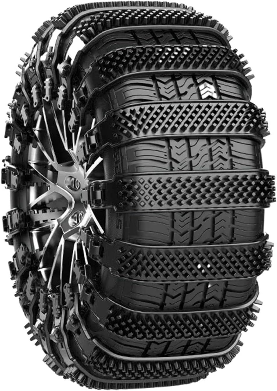 Snow Chain Tyre Chain 10/1PCS Urethane Set Wheel Ties Belts Car Tires Chains Winter Chain Skid Snow(Black)