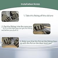 Vista 6 de DC64-00802B Junta de junta de junta de arranque de puerta de lavadora Samsung WF210ANW/XAA WF218ANW/XAA WF220ANW/XAA WF331ANW/XAA WF328AAW/XAA