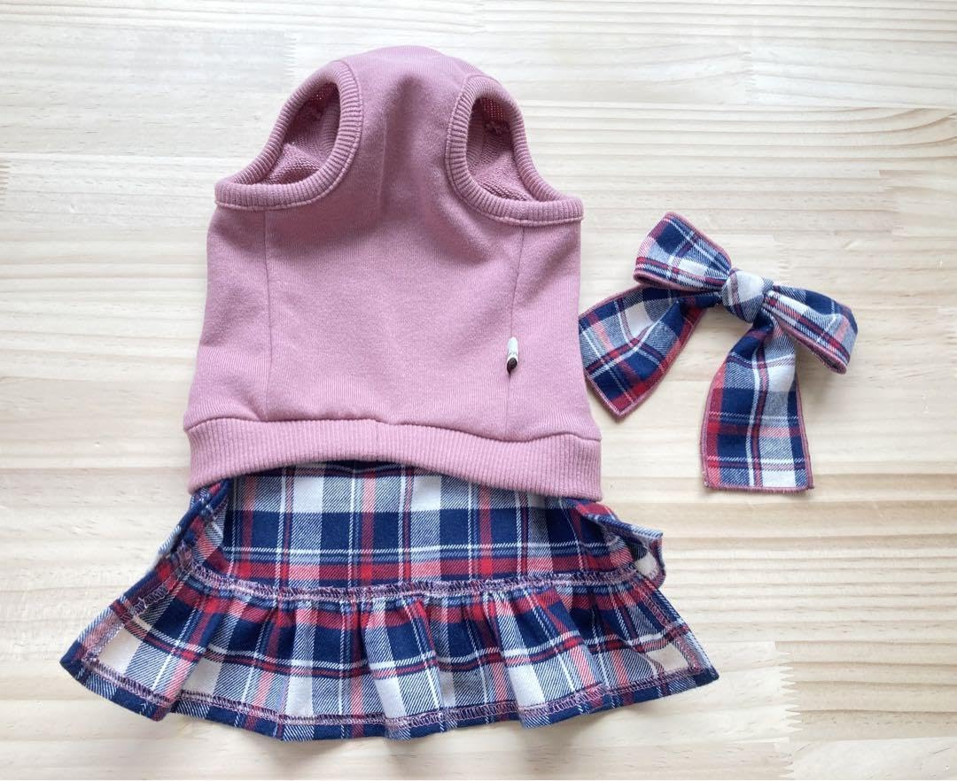 （22）犬服ワンピース DM 楽天市場】犬 服 秋 冬 ワッフル ワンピース ダックス 小型犬用