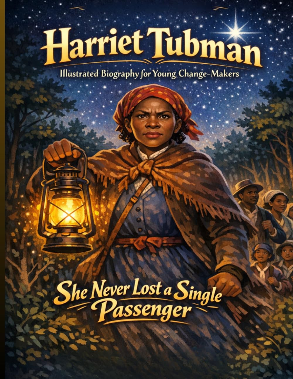 Harriet Tubman Illustrated Biography for Young Change-Makers: The Inspiring True Story of the Fearless Woman Who Led Hundreds of People to Freedom and Never Looked Back. A Children's History Biography